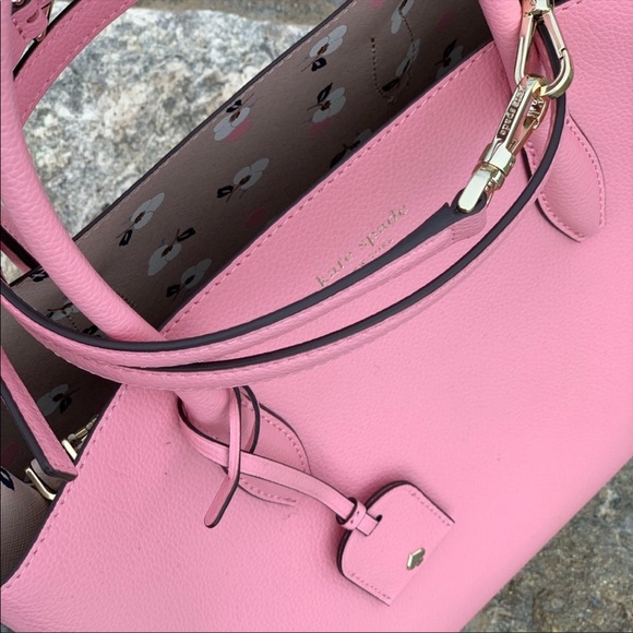 Kate Spade Eva Breezy Ditsy Medium Leather Satchel - Picture 9 of 10